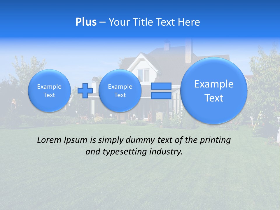 Estate Blue Wood PowerPoint Template