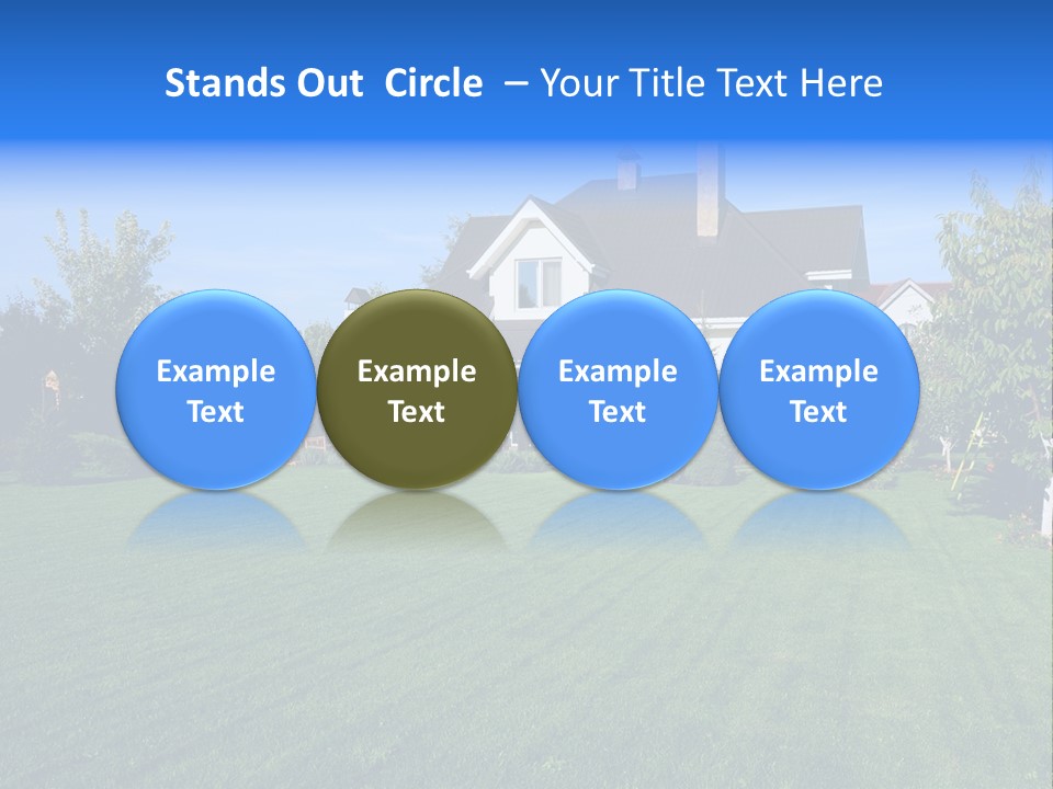 Estate Blue Wood PowerPoint Template