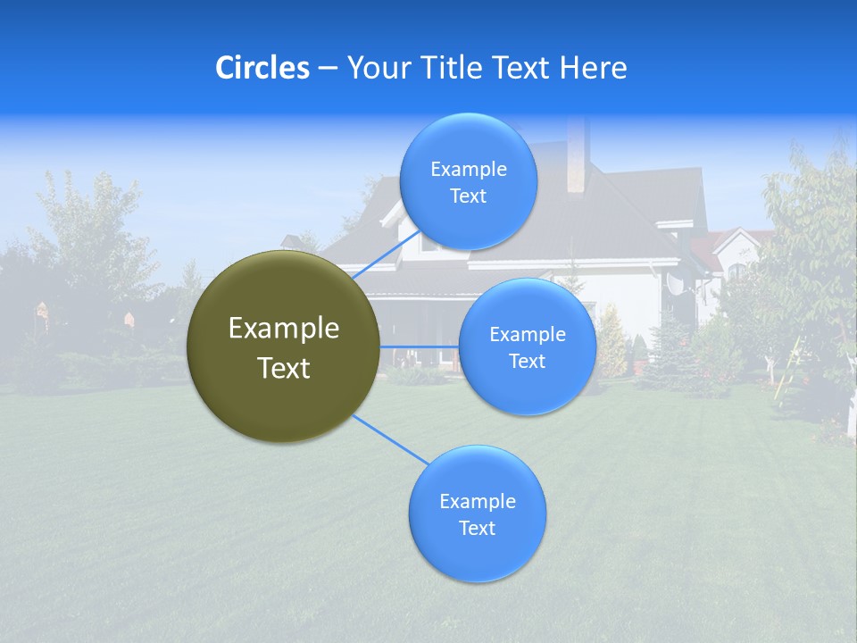 Estate Blue Wood PowerPoint Template