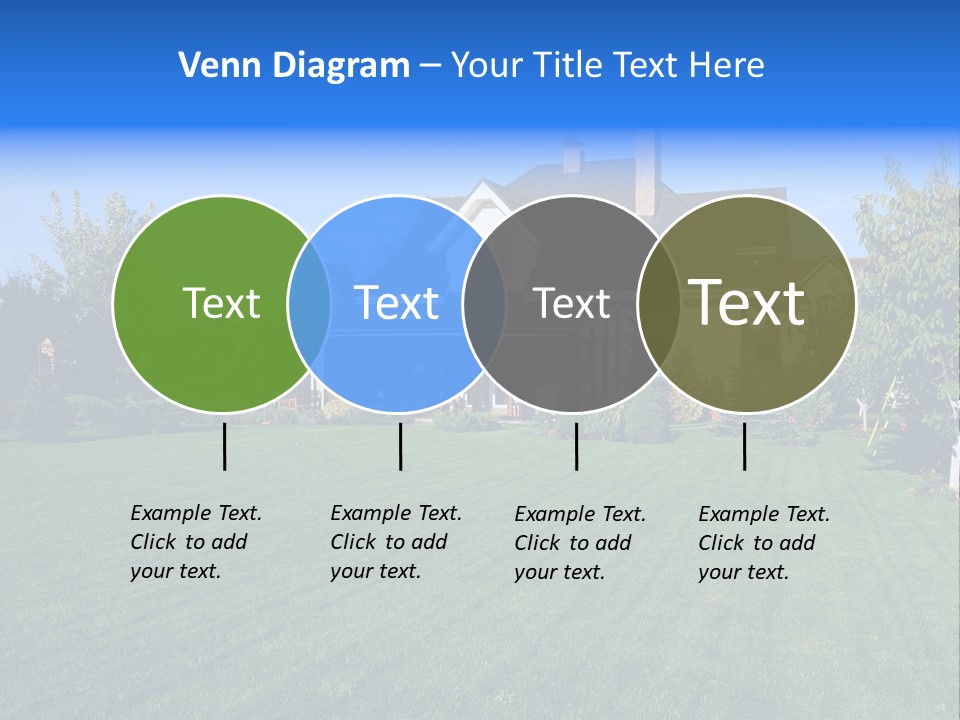 Estate Blue Wood PowerPoint Template