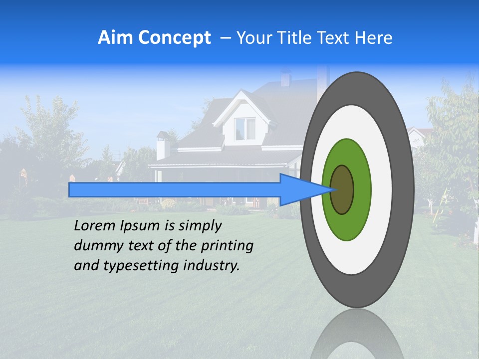 Estate Blue Wood PowerPoint Template