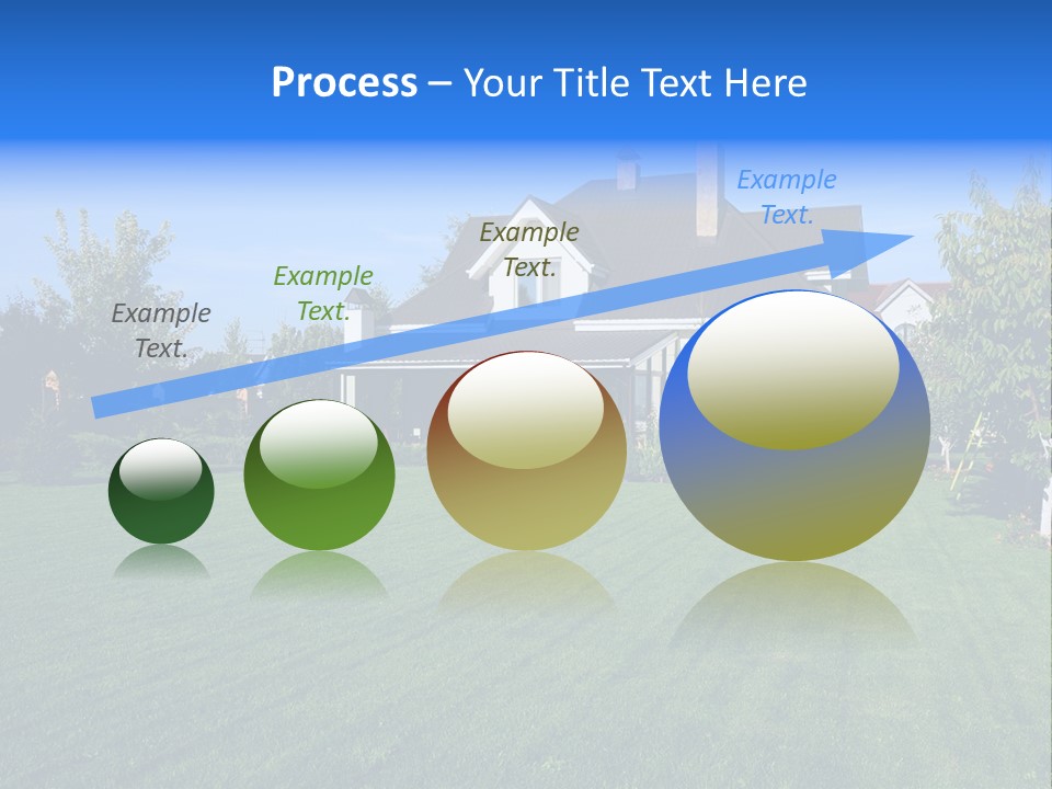 Estate Blue Wood PowerPoint Template