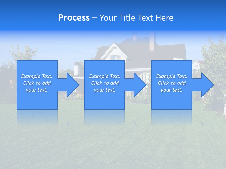 Estate Blue Wood PowerPoint Template