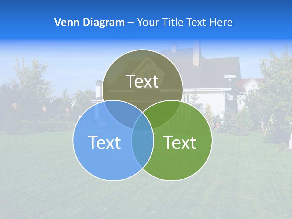 Estate Blue Wood PowerPoint Template