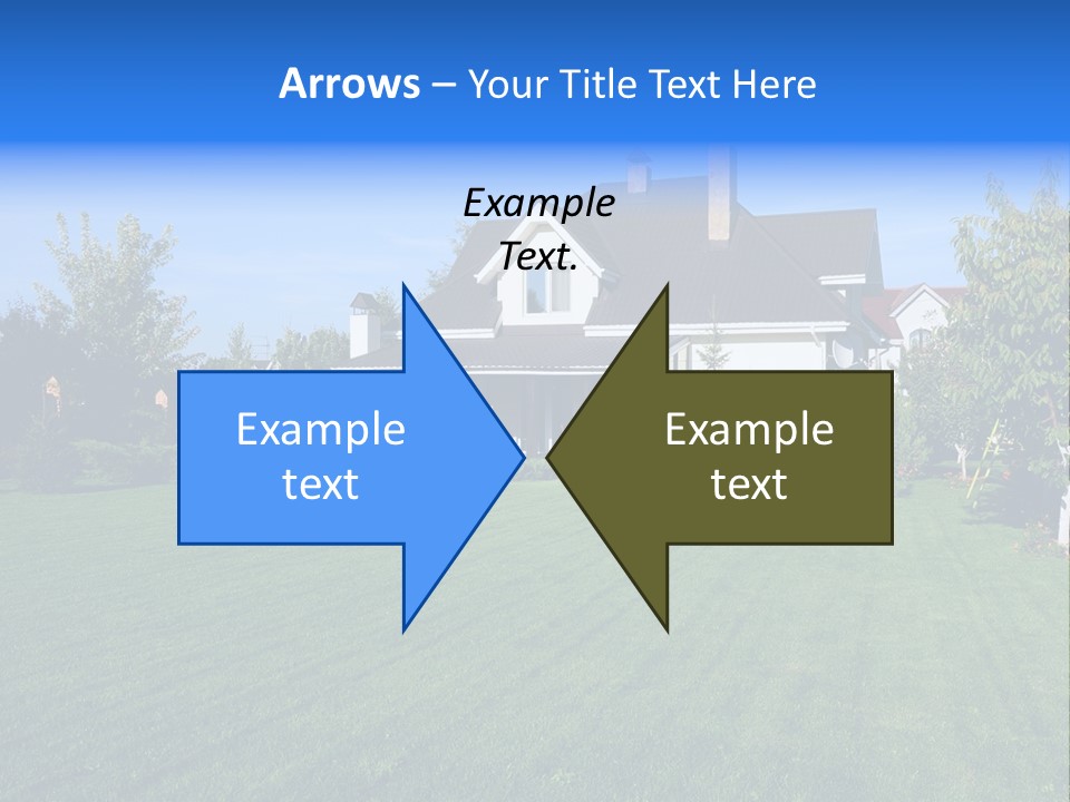 Estate Blue Wood PowerPoint Template