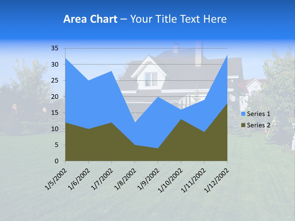 Estate Blue Wood PowerPoint Template