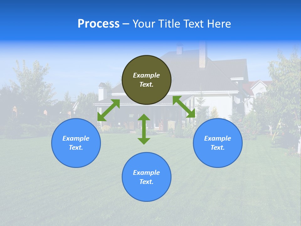Estate Blue Wood PowerPoint Template
