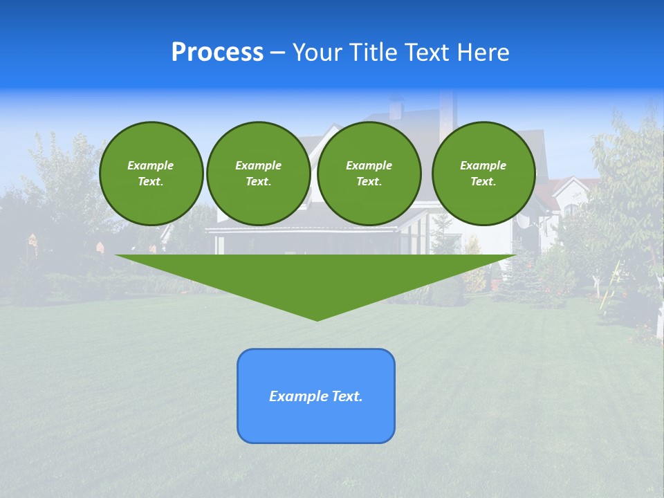 Estate Blue Wood PowerPoint Template