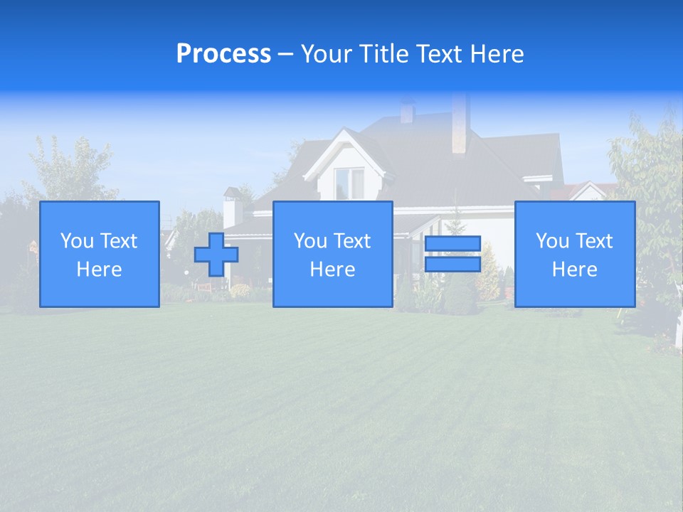 Estate Blue Wood PowerPoint Template