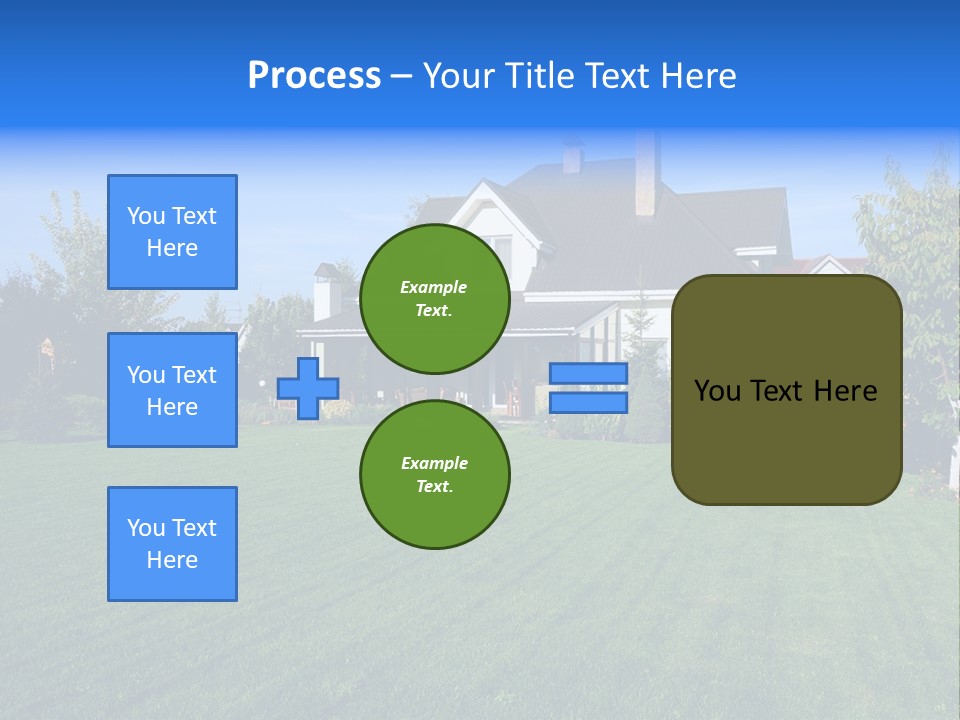 Estate Blue Wood PowerPoint Template