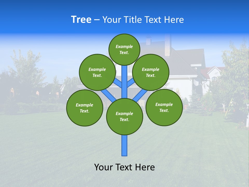 Estate Blue Wood PowerPoint Template