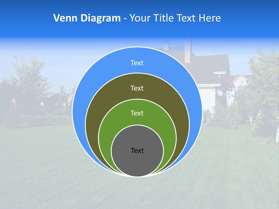 Estate Blue Wood PowerPoint Template