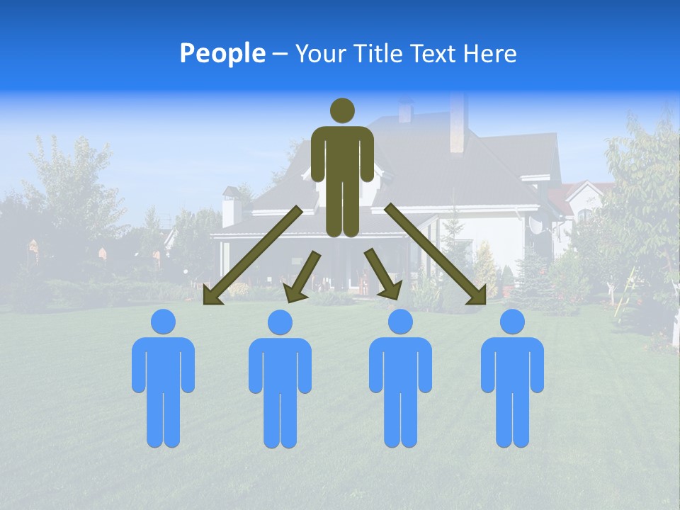 Estate Blue Wood PowerPoint Template