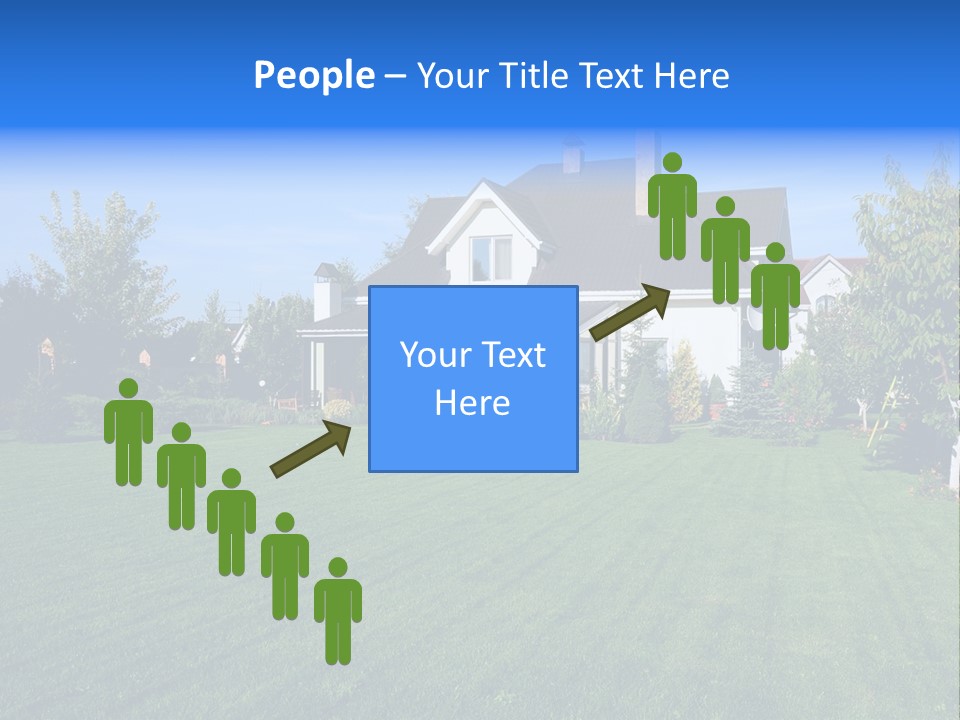 Estate Blue Wood PowerPoint Template