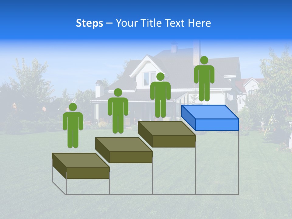 Estate Blue Wood PowerPoint Template