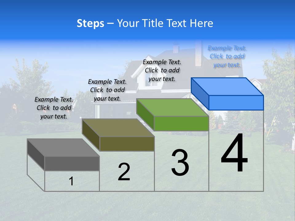 Estate Blue Wood PowerPoint Template