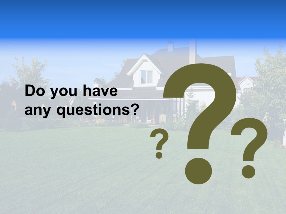 Estate Blue Wood PowerPoint Template