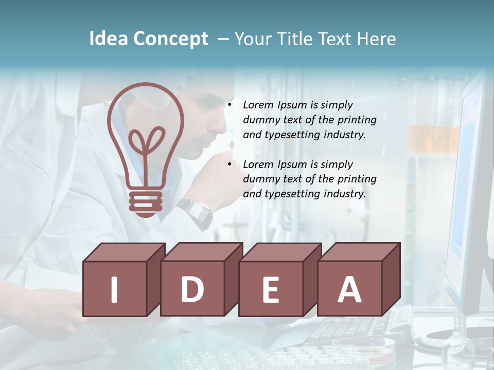 Chemist Care Manager PowerPoint Template