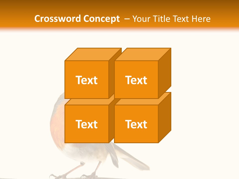 Robin On Branch PowerPoint Template