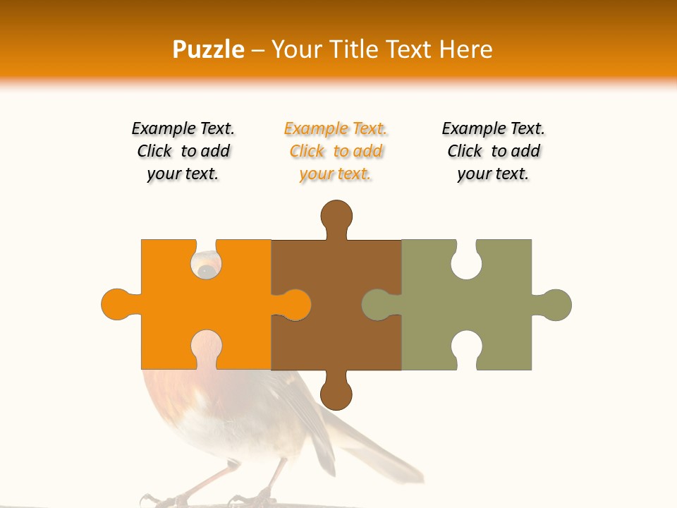 Robin On Branch PowerPoint Template