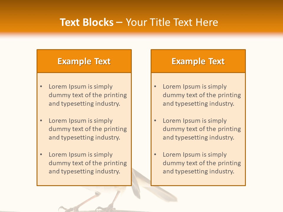 Robin On Branch PowerPoint Template