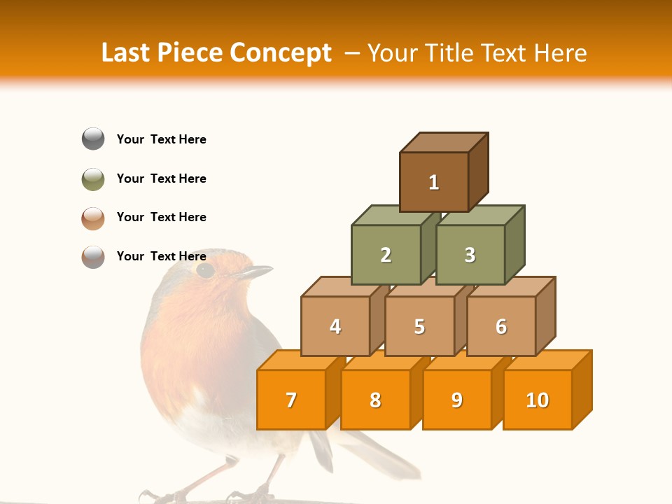 Robin On Branch PowerPoint Template