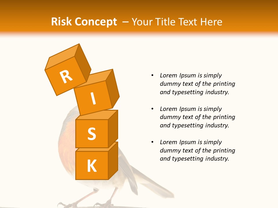 Robin On Branch PowerPoint Template
