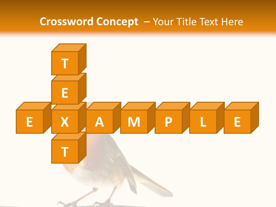 Robin On Branch PowerPoint Template