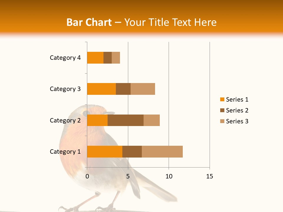 Robin On Branch PowerPoint Template