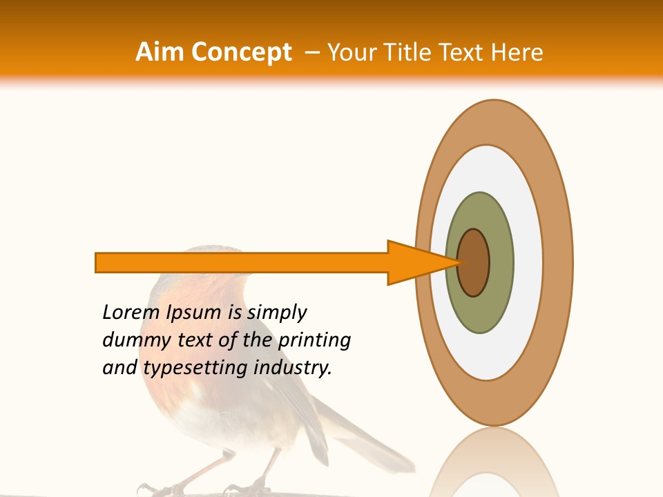Robin On Branch PowerPoint Template