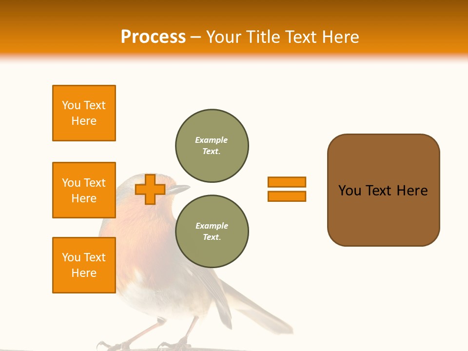 Robin On Branch PowerPoint Template