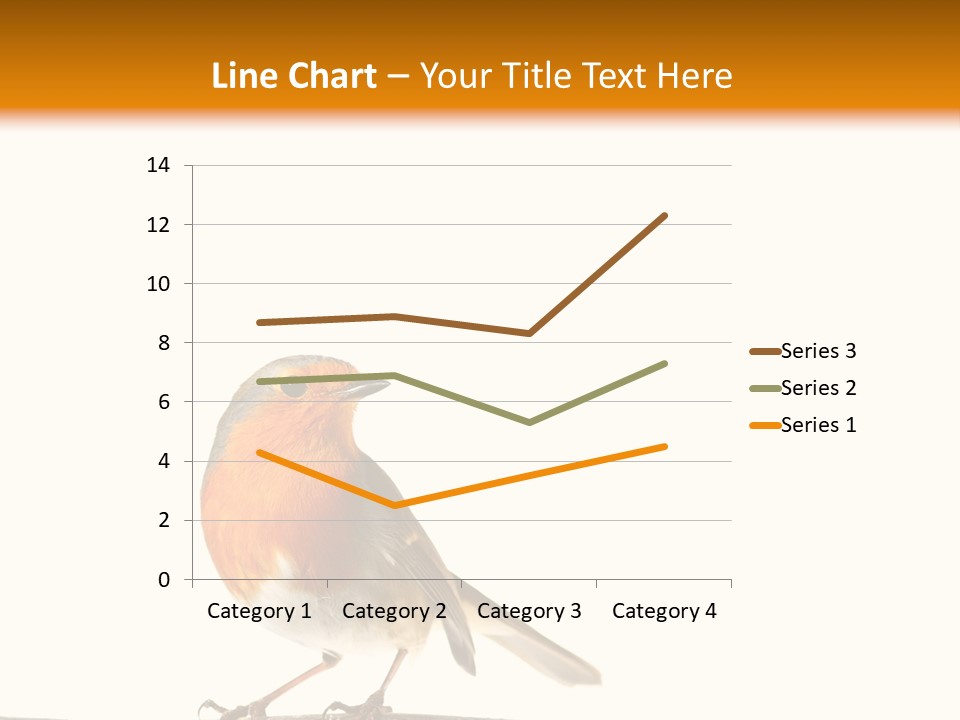 Robin On Branch PowerPoint Template