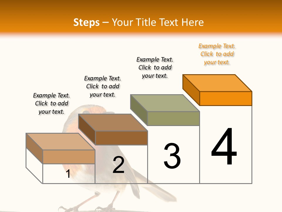 Robin On Branch PowerPoint Template