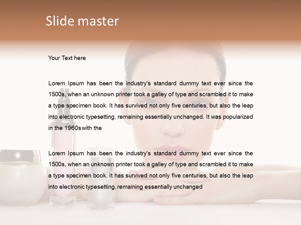 Lady Bottle  PowerPoint Template