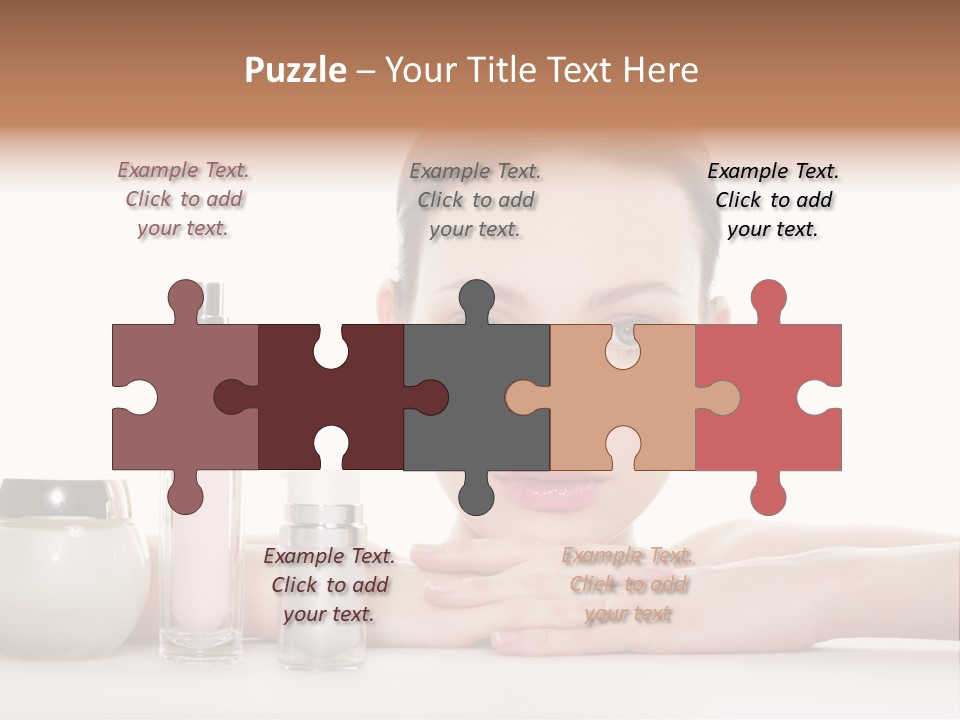 Lady Bottle  PowerPoint Template