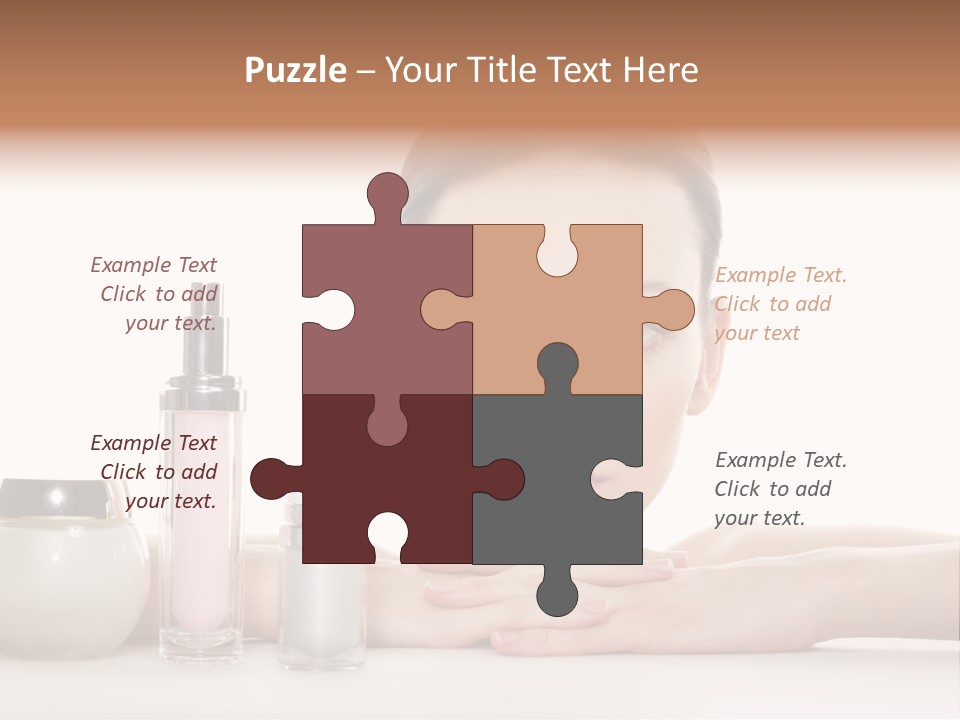 Lady Bottle  PowerPoint Template