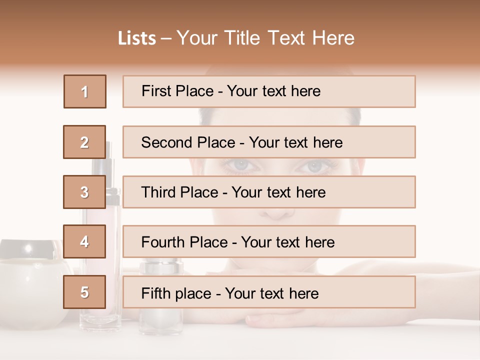 Lady Bottle  PowerPoint Template