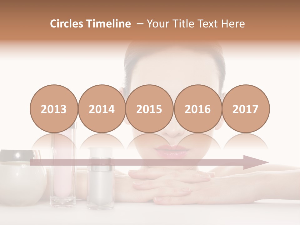 Lady Bottle  PowerPoint Template