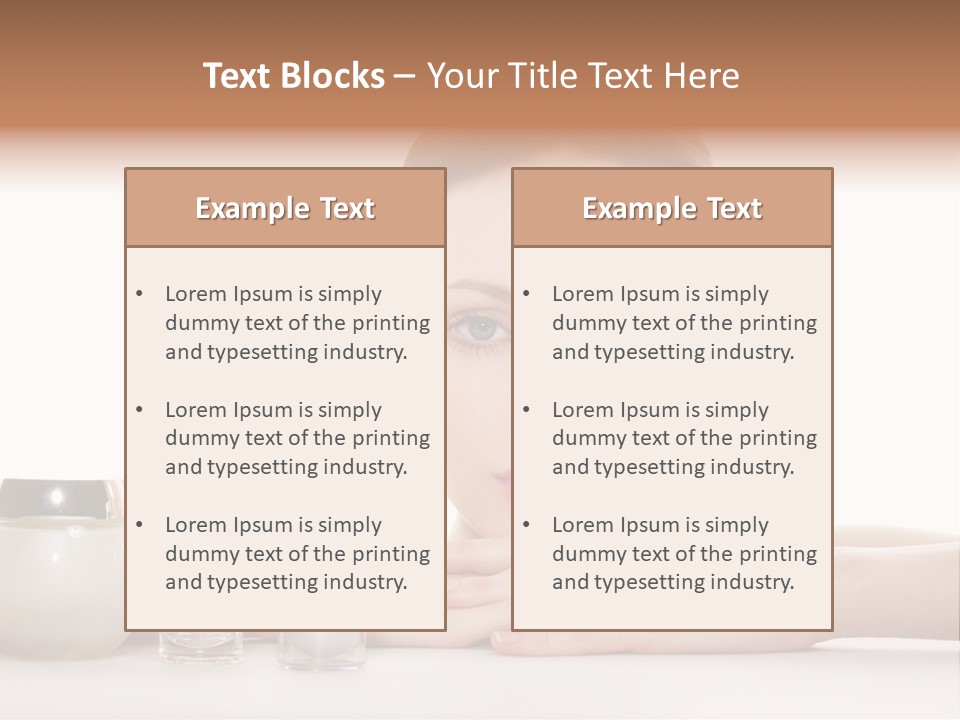 Lady Bottle  PowerPoint Template