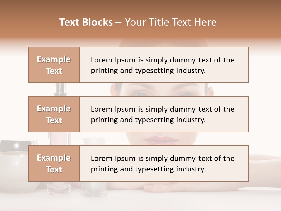 Lady Bottle  PowerPoint Template