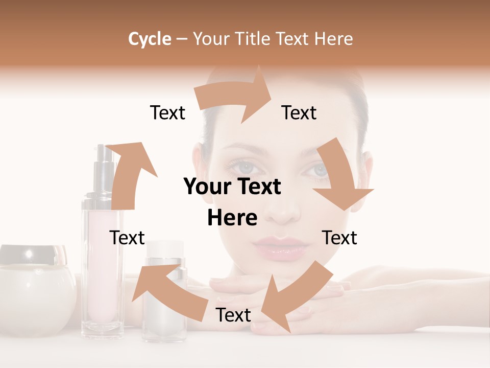 Lady Bottle  PowerPoint Template