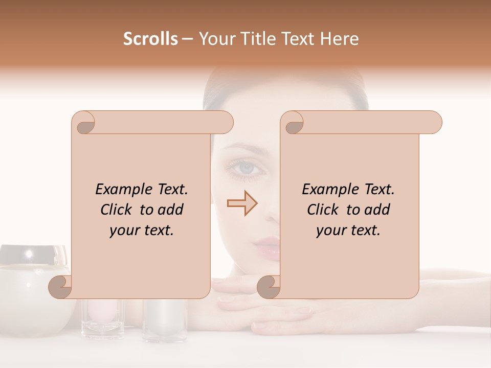 Lady Bottle  PowerPoint Template