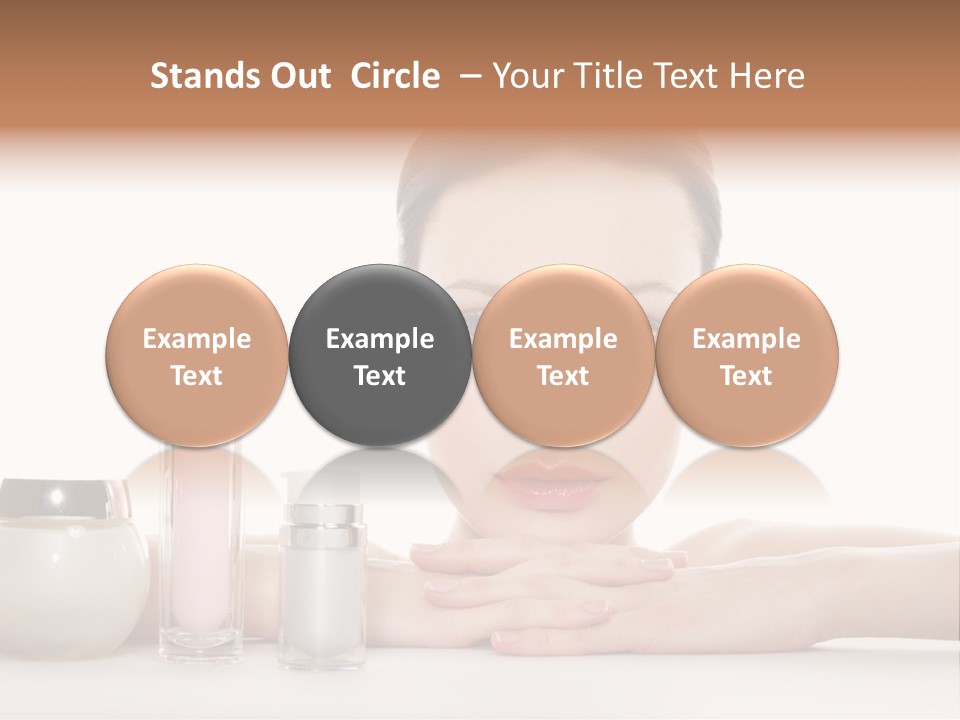 Lady Bottle  PowerPoint Template