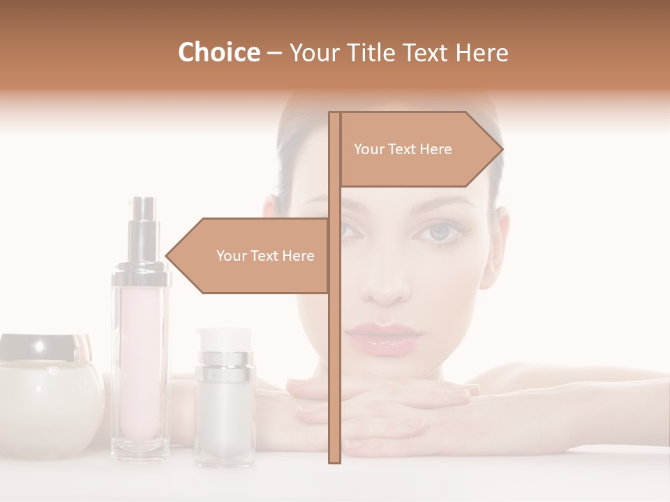 Lady Bottle  PowerPoint Template