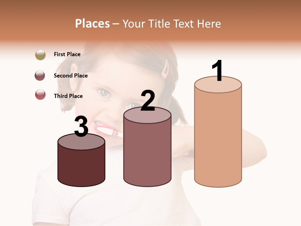 Blond Caucasian Person PowerPoint Template