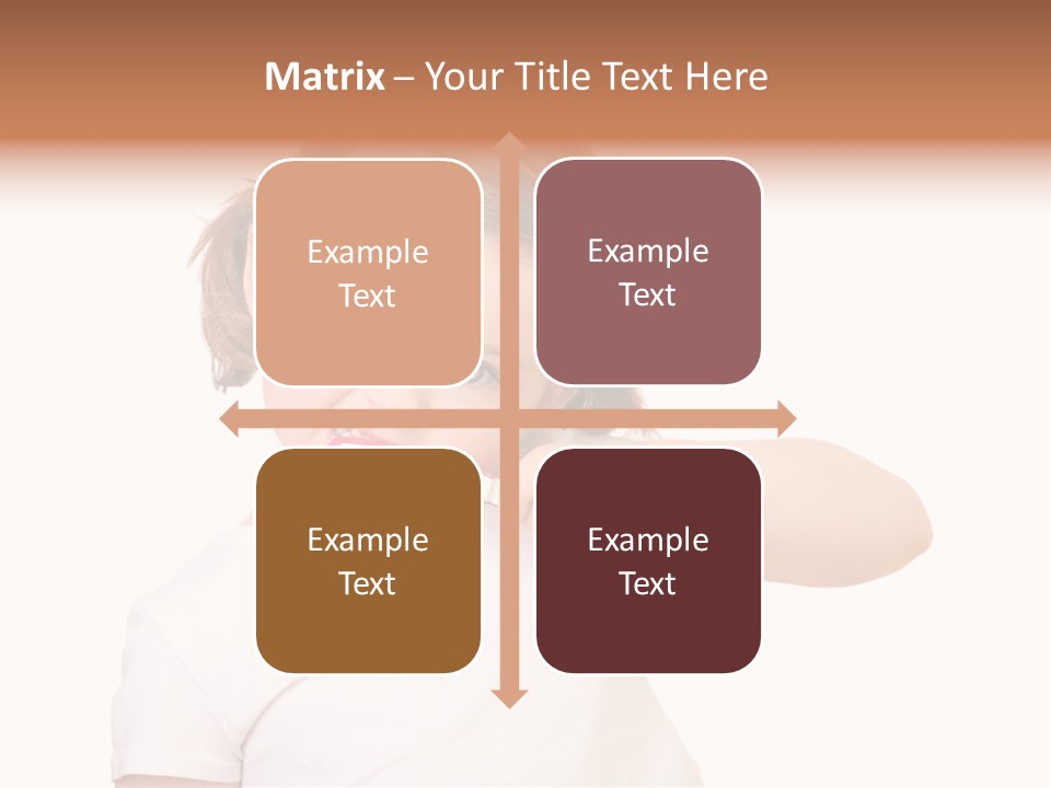 Blond Caucasian Person PowerPoint Template