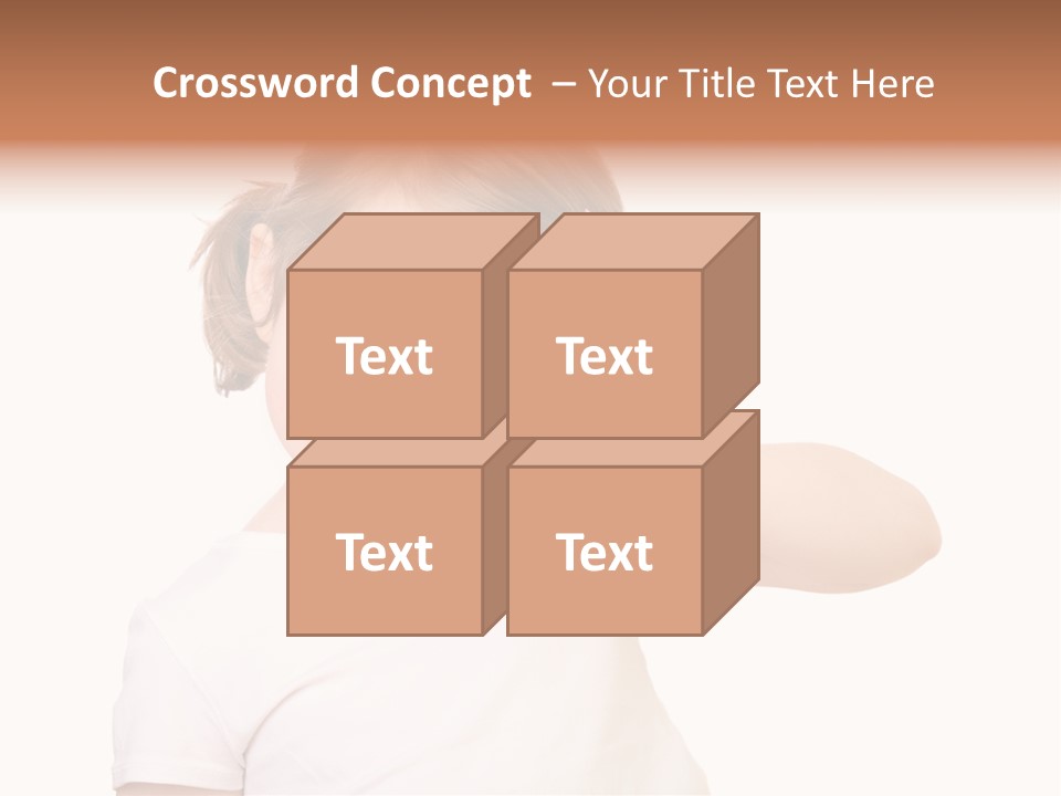 Blond Caucasian Person PowerPoint Template