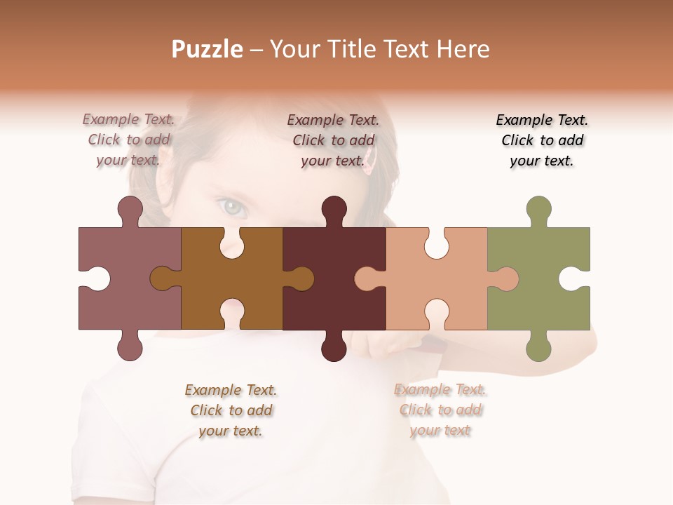 Blond Caucasian Person PowerPoint Template