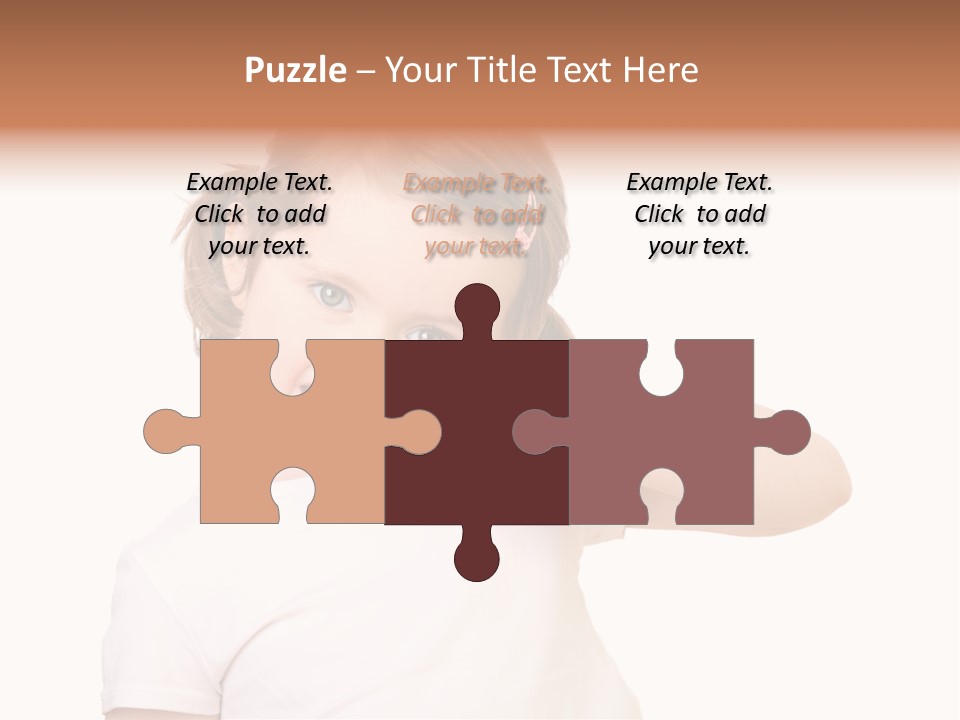 Blond Caucasian Person PowerPoint Template