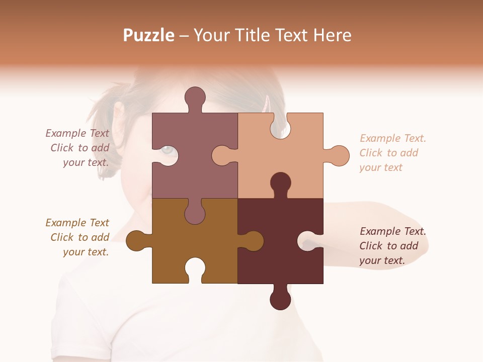 Blond Caucasian Person PowerPoint Template